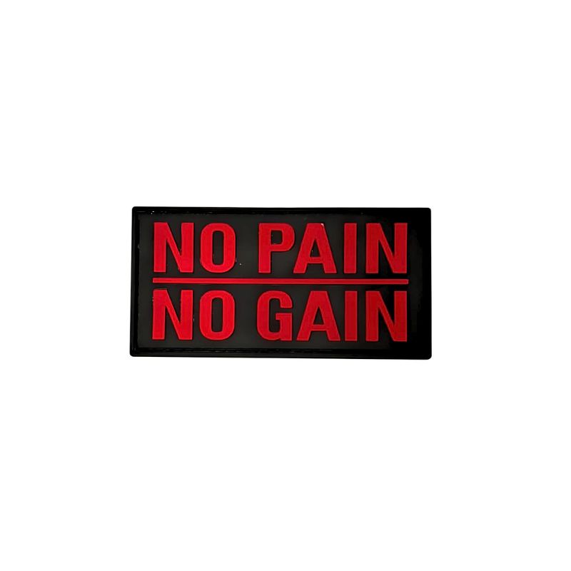 "NO PAIN NO GAIN" PVC Patch