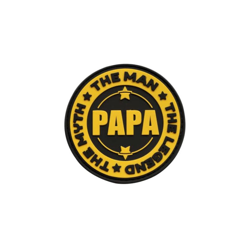 "PAPA - THE MAN, THE LEGEND, THE MYTH" PVC Patch