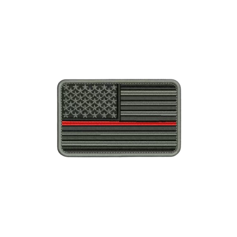 Thin Red Line American Flag Velcro Patch