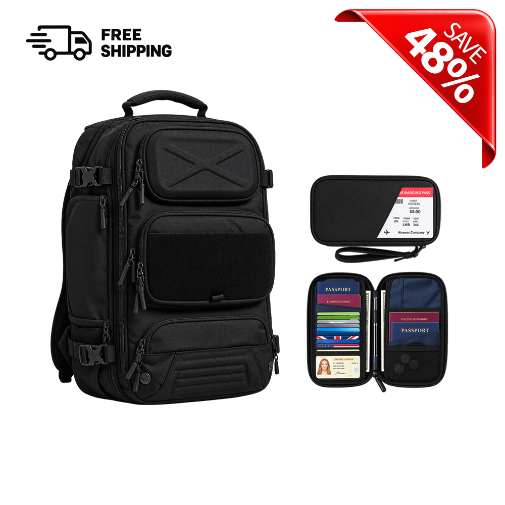 Oono Backpack V3.5  + RFID Passport Wallet