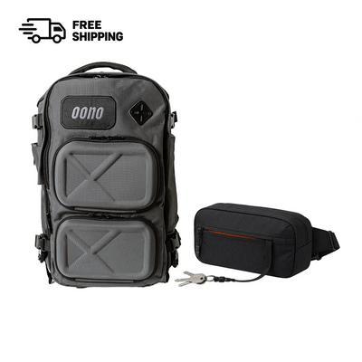 Oono Backpack V2 20L and Sling X-Pac Vx21 2.5L bundle set shown together, front view