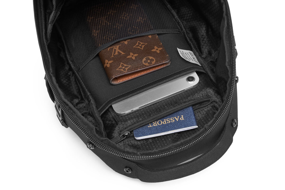 Built-In Wallet, Phone & Passport Organizer