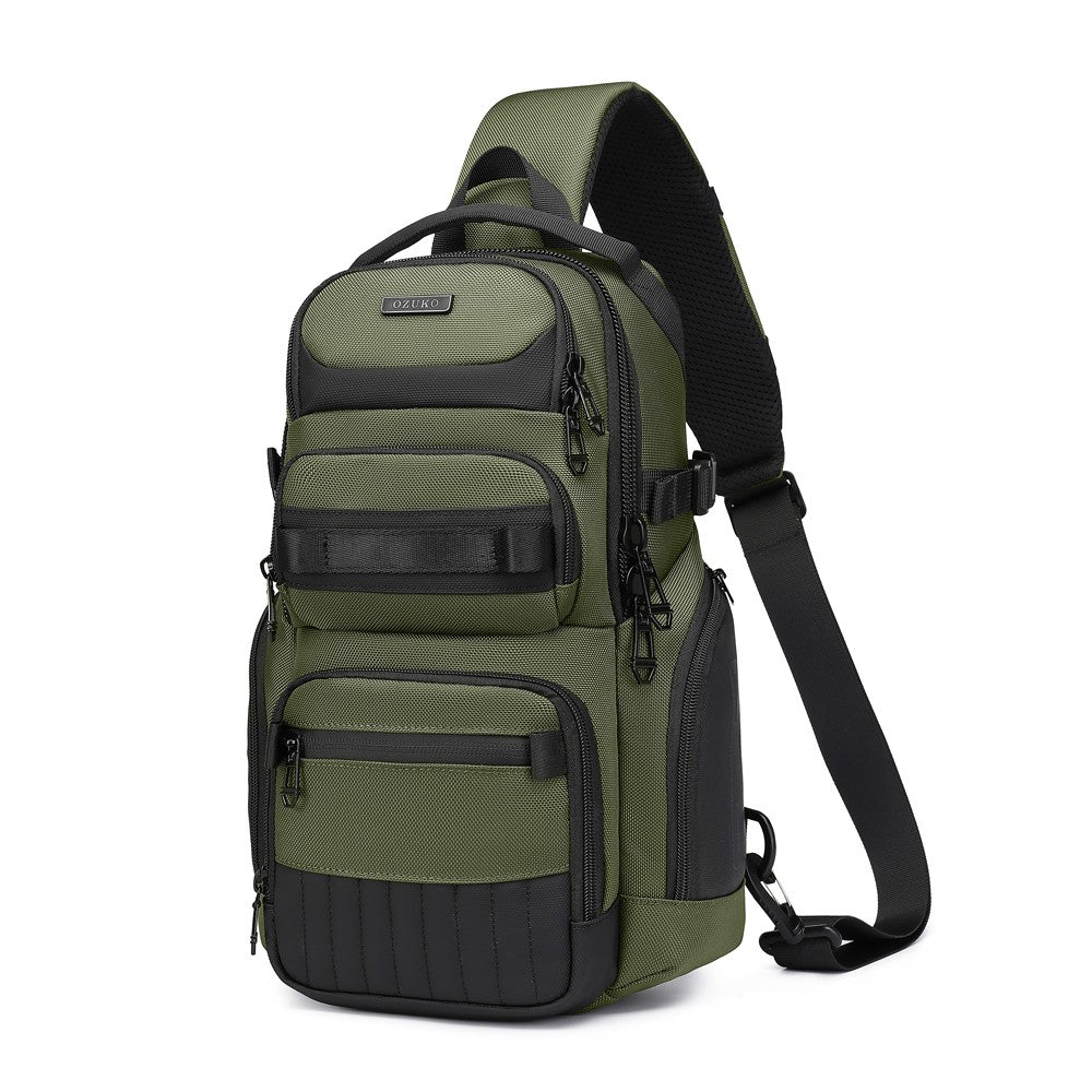 Ridge Sling 8L in Green, three-quarter front angle view