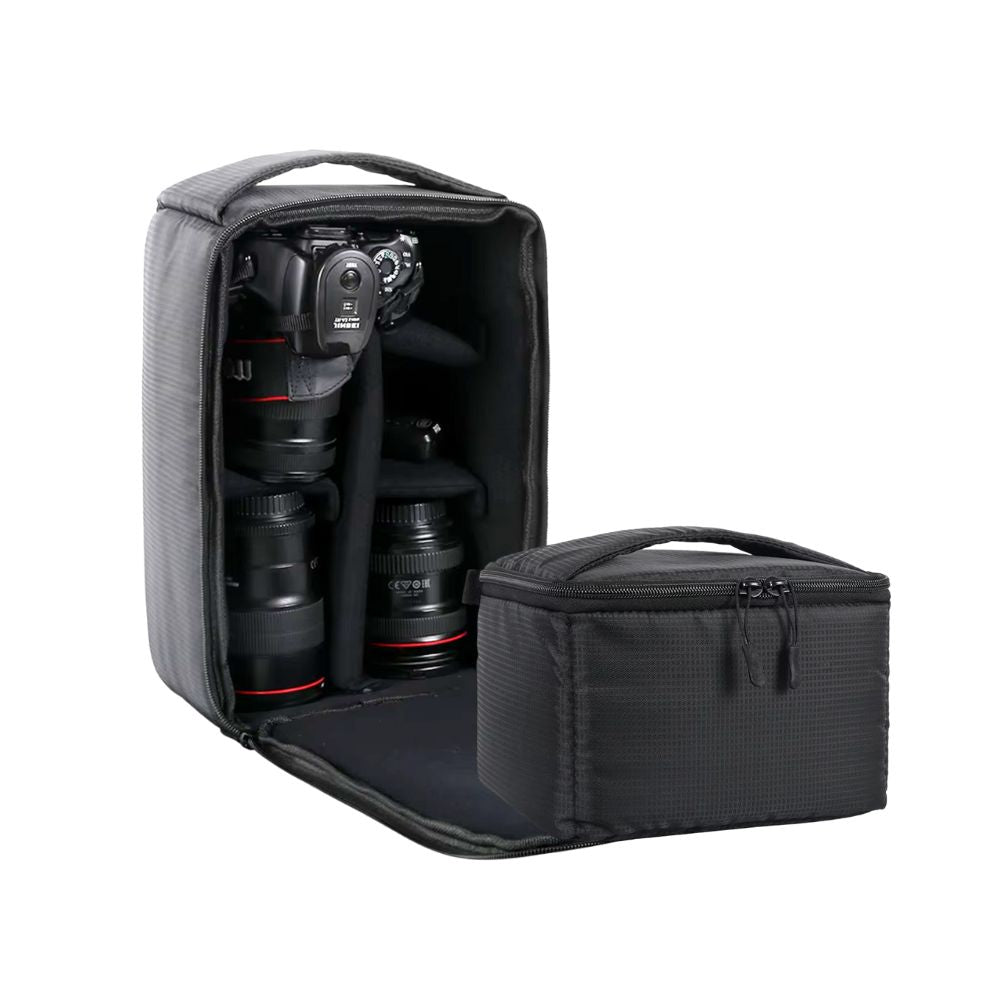 camera insert for osprey backpack BAIGIO Bag Inner Case High-Capacity Shockproof and Water-resistant DSLR SLR Camera Inner Bag Foldable Protective Bag Inner Camera Organizer with Handle (Black 2) : Electronics Available in Medium (M) and Large (L) sizes You can climb actively without