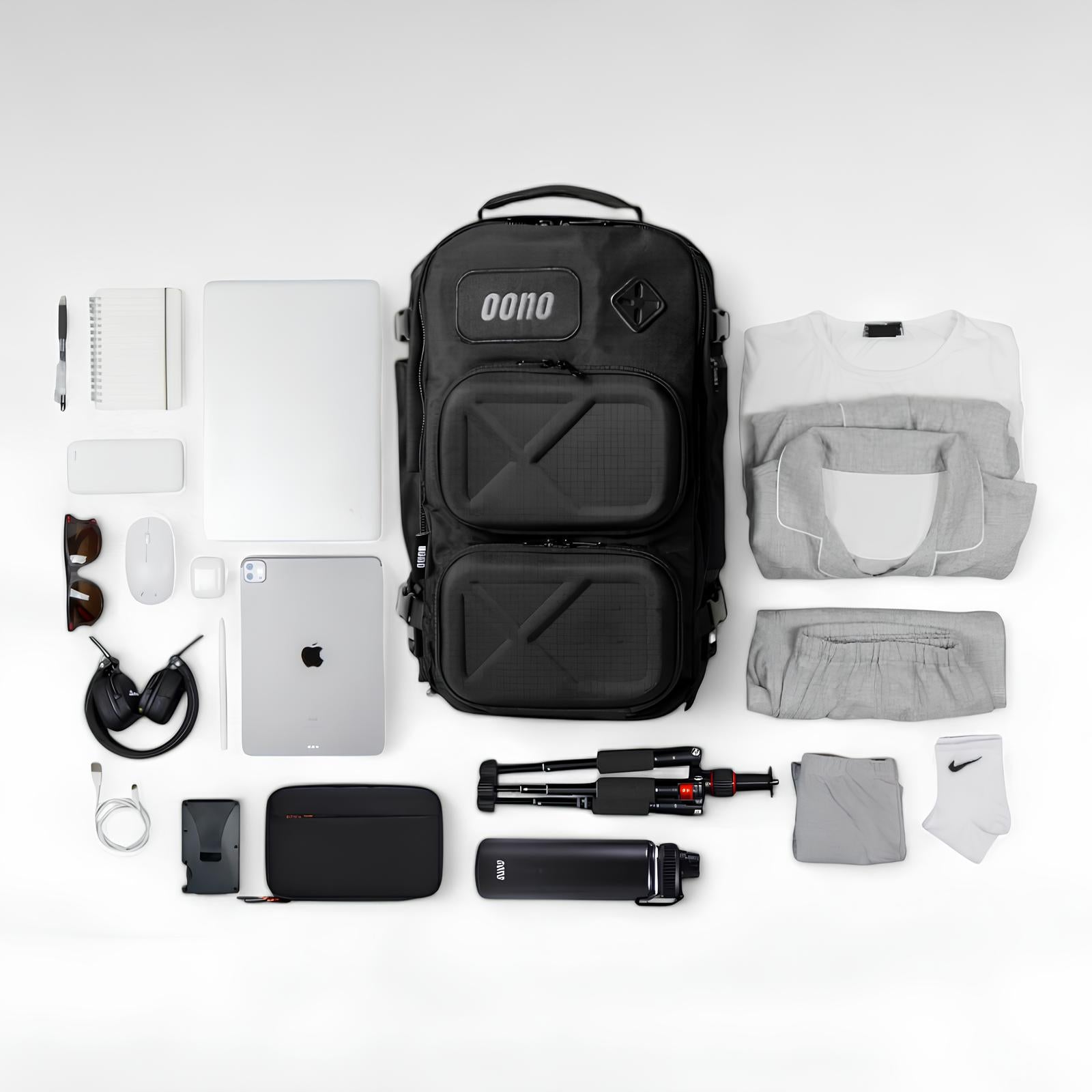 Oono Backpack V2 20L Charcoal Gray – Luxury Travel Backpack for Men Carry-On Daypack - Laptop-Safe Oono Backpack V2 20L Charcoal Gray – Luxury Travel Backpack for Men Carry-On Daypack - Laptop-Safe