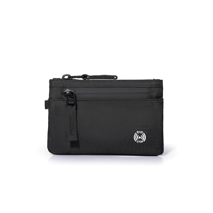 RFID-Blocking Slim Wallet with Moneyclip